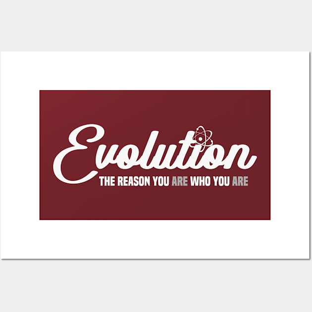 Evolution Is The Reason Atheist Atheism Wall Art by Mellowdellow